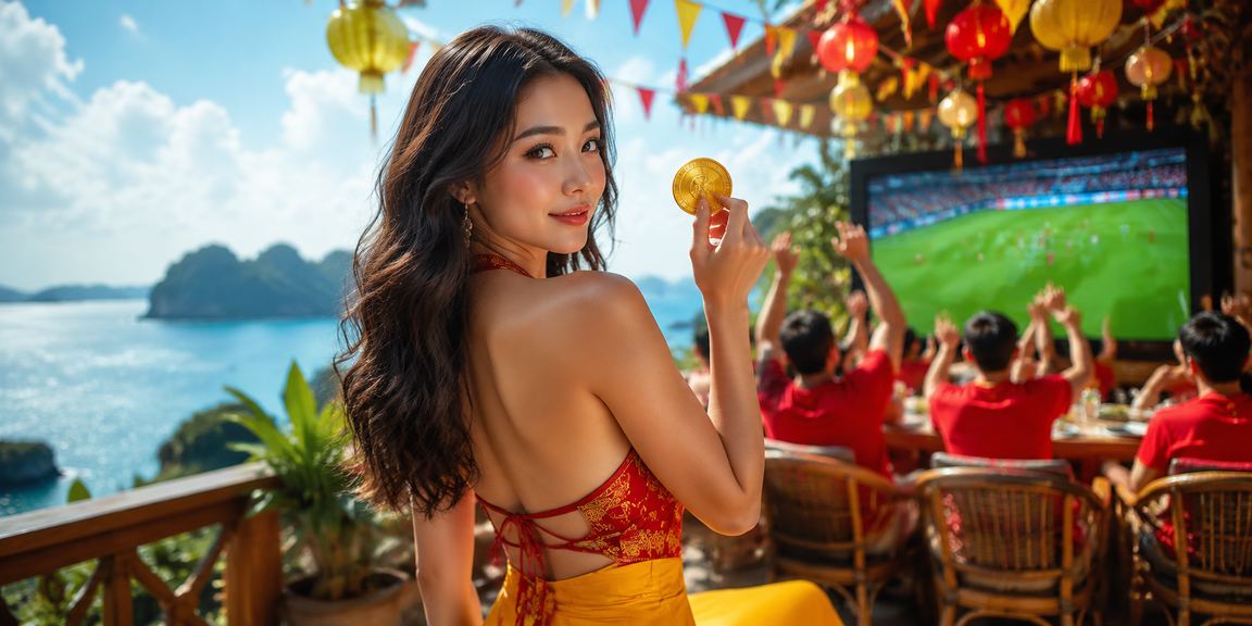 Phong cảnh giải trí casino bên bờ biển Ninh Bình qua màn hình win789
